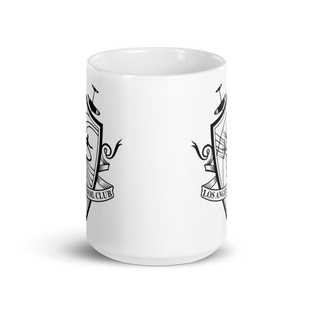 The Los Angeles Foil Club Shield Mug - White