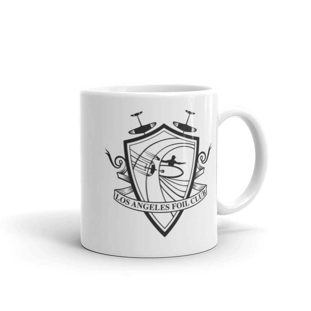 The Los Angeles Foil Club Shield Mug - White