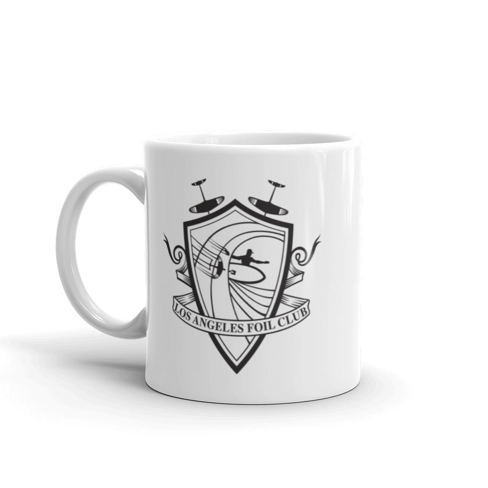 The Los Angeles Foil Club Shield Mug - White